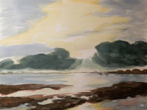 Wolkendurchbruch am Meer, 2009